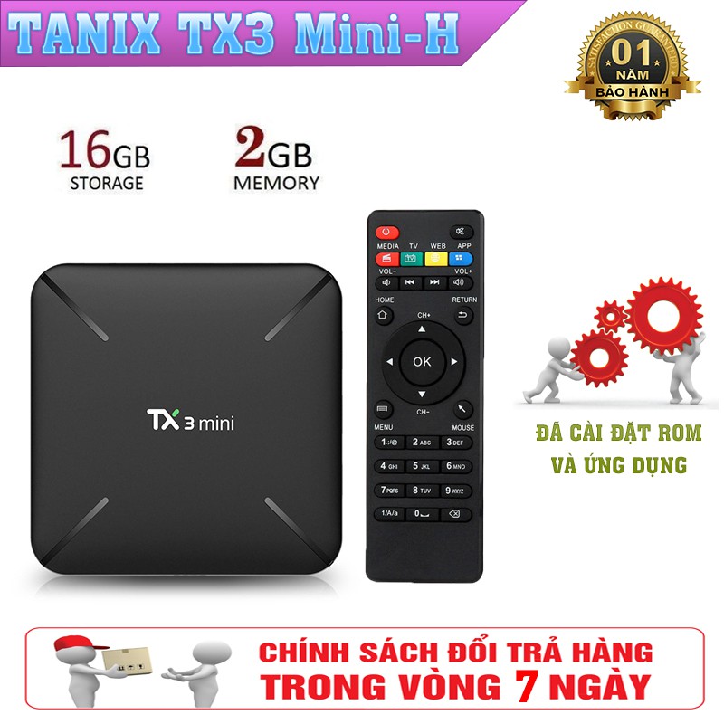 Android Tivi Box TX3 Mini-H Ram 2GB Và Rom 16GB