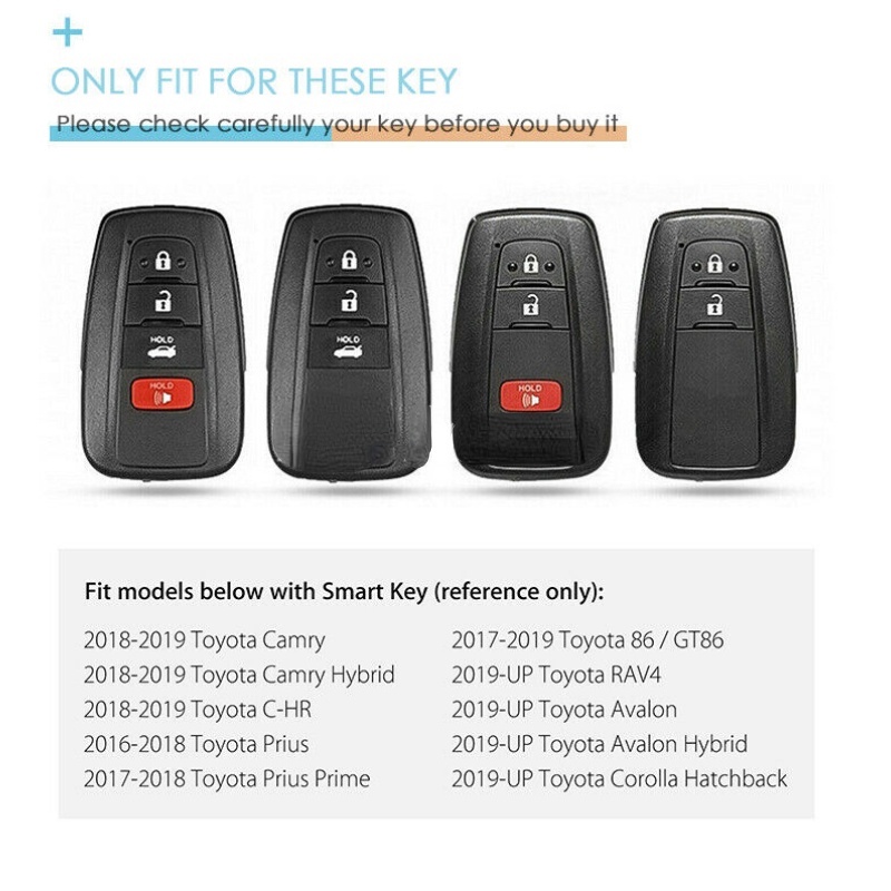 Vỏ Tpu Mềm Bọc Chìa Khóa Xe Hơi Toyota Prius Camry Corolla C-HR CHR RAV4 Prado