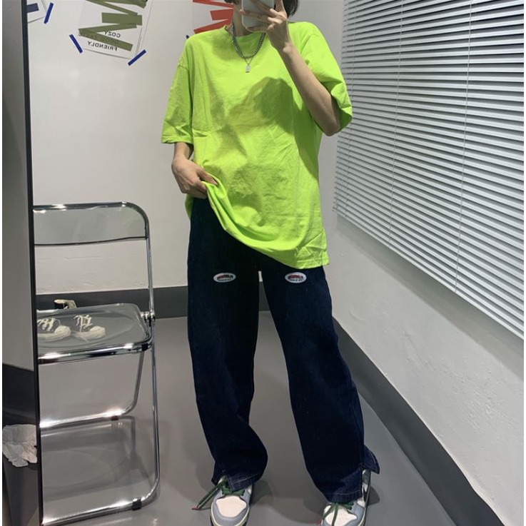 Áo thun tay lỡ nam nữ oversize trơn basic nhiều màu moonzshop | BigBuy360 - bigbuy360.vn