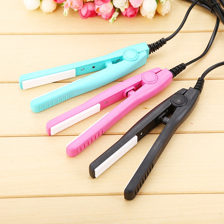 Máy Là Tóc/ Dập Xù Mini Loại Tốt Máy là ép duỗi tóc mini 3 in 1 đa năng làm tóc thẳng, xoăn, cụp , uốn tóc giá