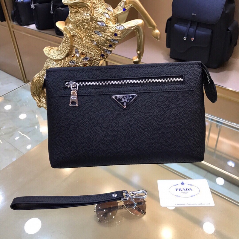 Cluth cầm tay cho nam thương hiệu Prada cao cấp