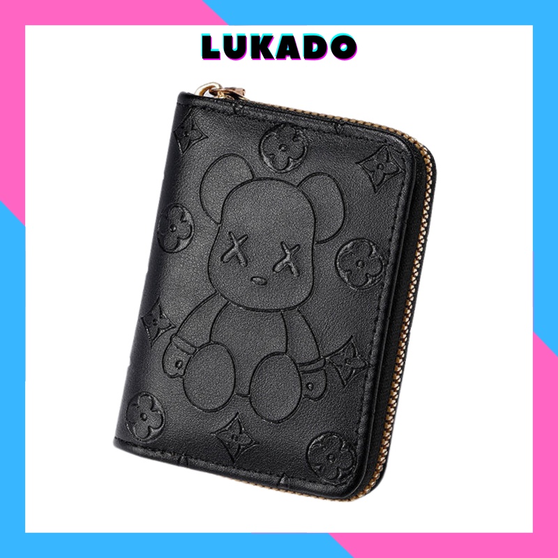 Ví tiền nữ mini mochi thời trang học sinh Hàn Quốc đựng tiền nhiều ngăn bỏ túi cao cấp đẹp giá rẻ LUKADO VN53