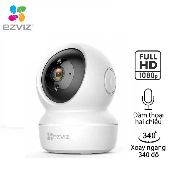 Camera wifi giám sát Ezviz C6N FullHD 2MPX đàm thoại 2 chiều, quay 360 CCTV – Bảo hành chính hãng 24 tháng