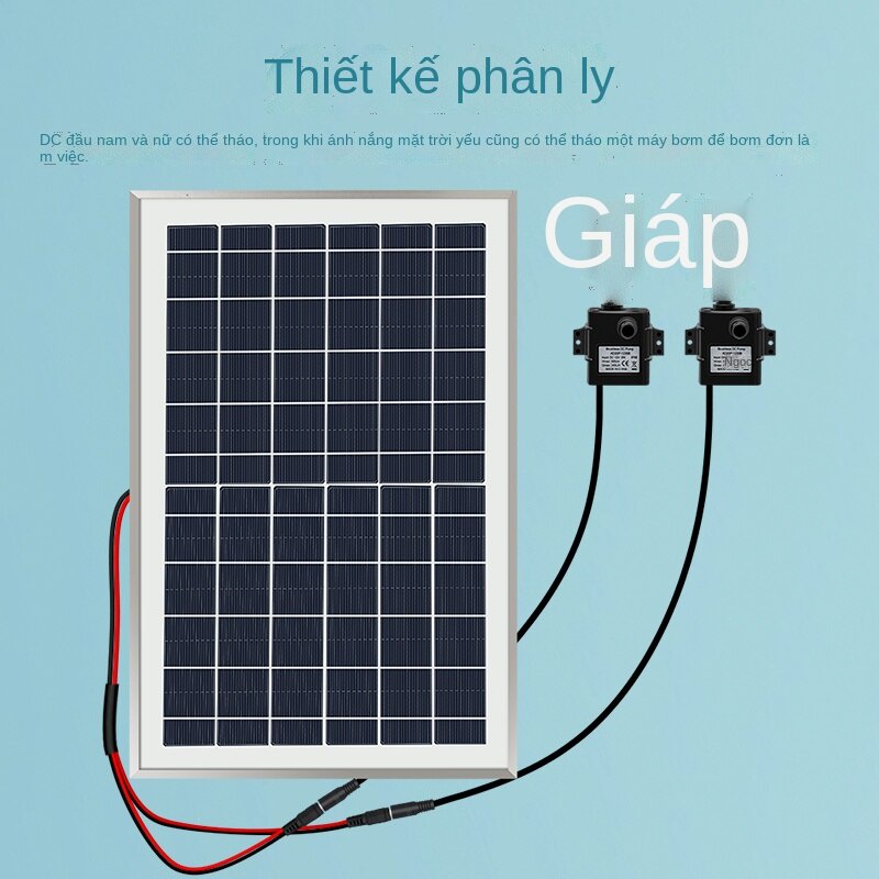 Năng Lượng Mặt Trời Máy Bơm Nước Tuần Hoàn Ngoài Trời Ao Cá12vMáy Bơm Nước Non Bộ, Máy Bơm Chìm, Bể Cá, Máy Bơm Tuần Hoàn Thác Nước