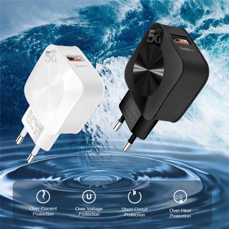 Củ Sạc Nhanh 3.0 Qc 3.0 Usb Cho Điện Thoại