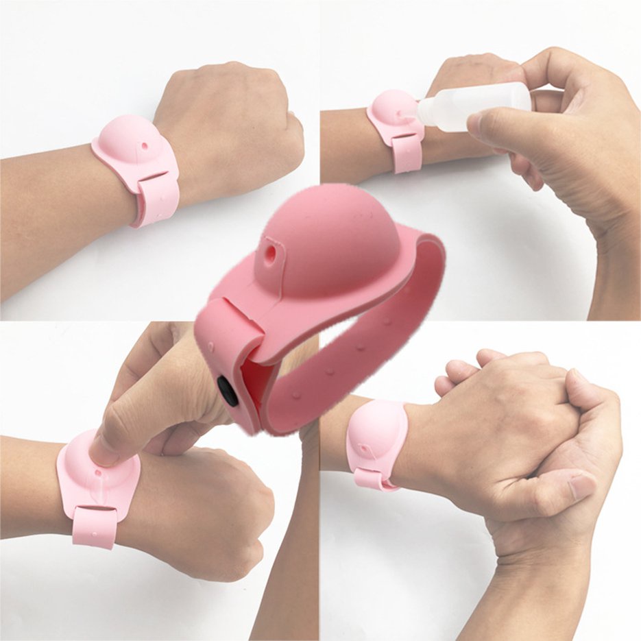 ✱BEST✱ Silicone Bracelet Watchband Container Disinfectant Gel