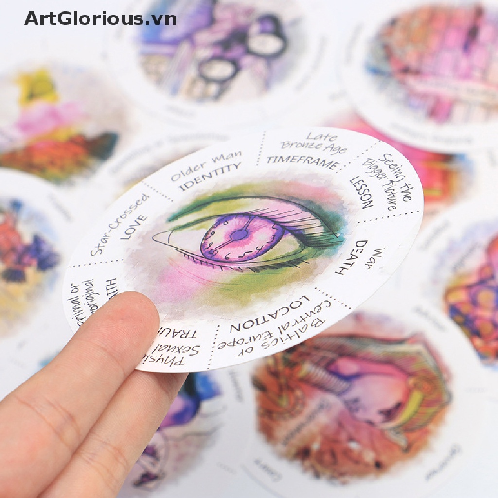 Bộ 87 Thẻ Bài Trò Chơi Uncover Your Past Life Oracle Hình Tròn Kèm Hướng Dẫn