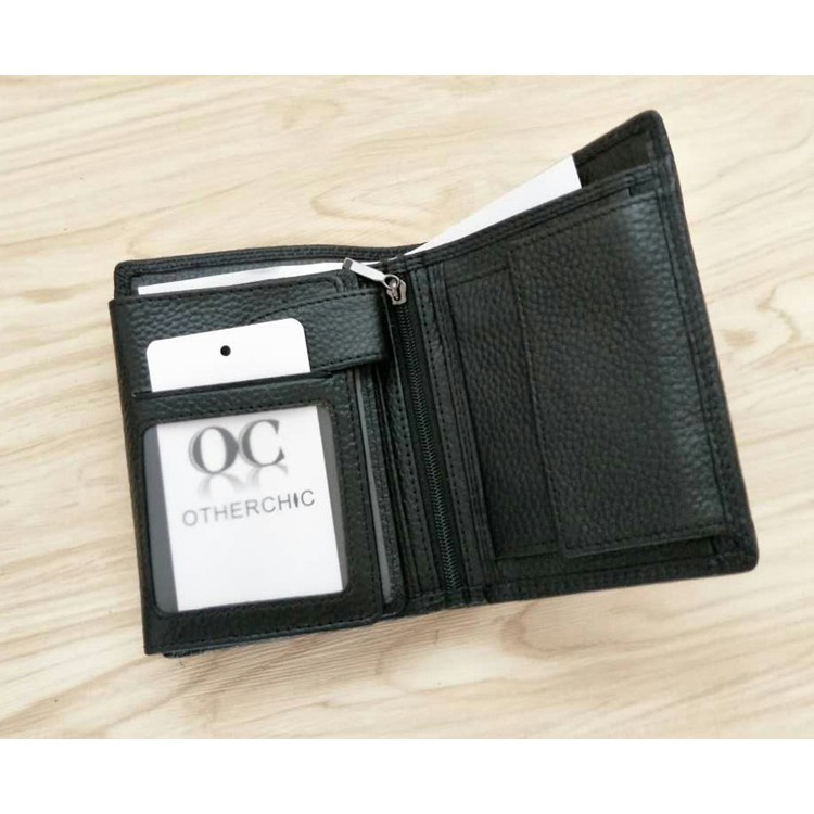 Ví ngắn bằng da thật chống RFID cho nam