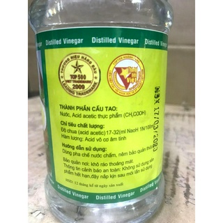 [LOẠI 1] DẤM TINH LUYỆN THUẬN VIỆT 500ML (ĐÚNG 500ML)