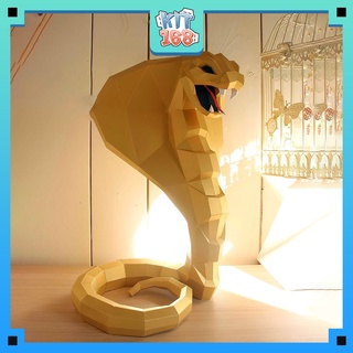 Mô hình giấy động vật Rắn Hổ Mang