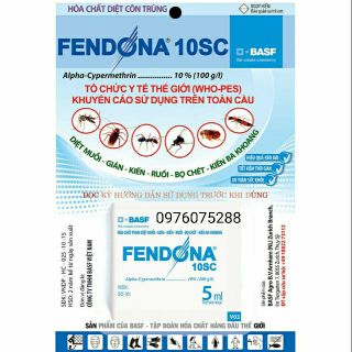 Thuốc diệt ruồi muỗi kiến gián Fendona dạng gói 5ml
