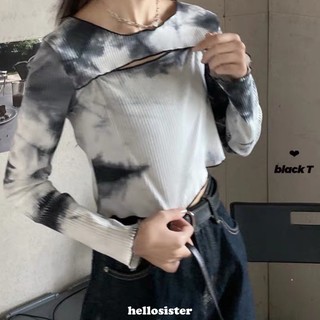 [LINK TRẢ ĐƠN ORDER] hellosister | Áo Tie Dye Xám