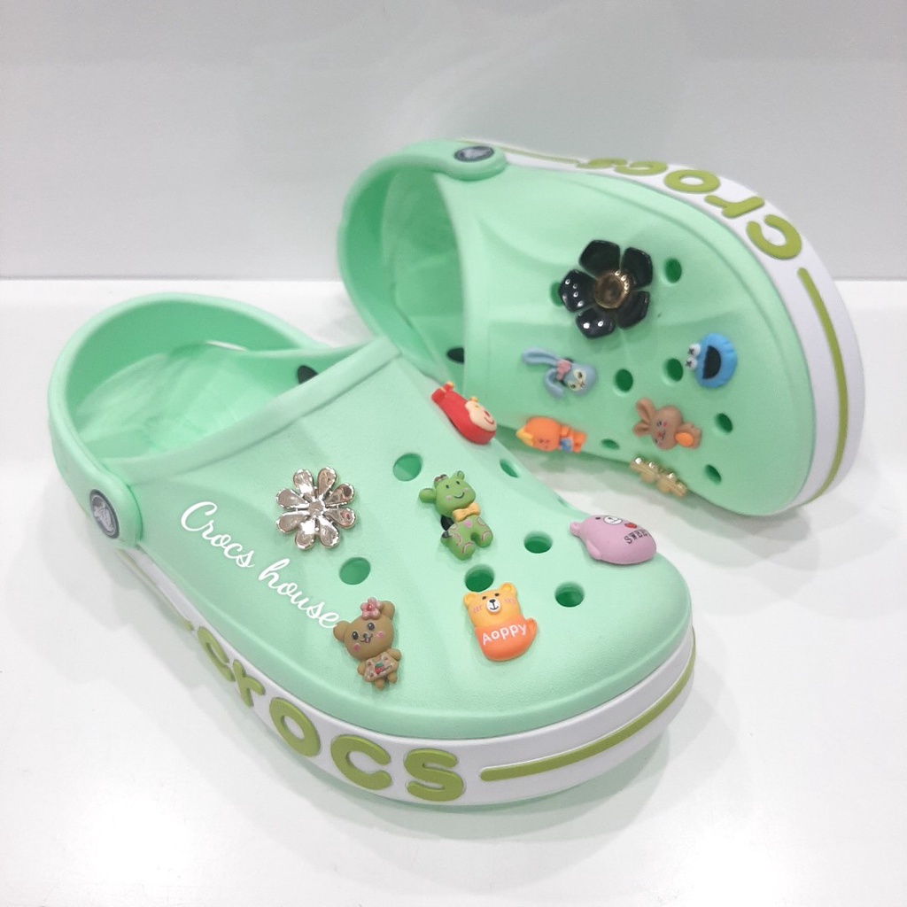 (Chính hãng) dép crocs baya cao cấp tặng kèm jibbitz gắn dép, crocs nam nữ gắn stickers (bảng màu 2)  - Crocs house