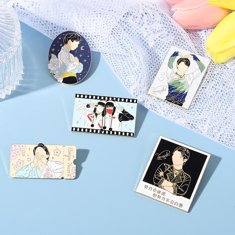 Huy Hiệu Cài Áo Hình Nhân Vật Anime Dễ Thương