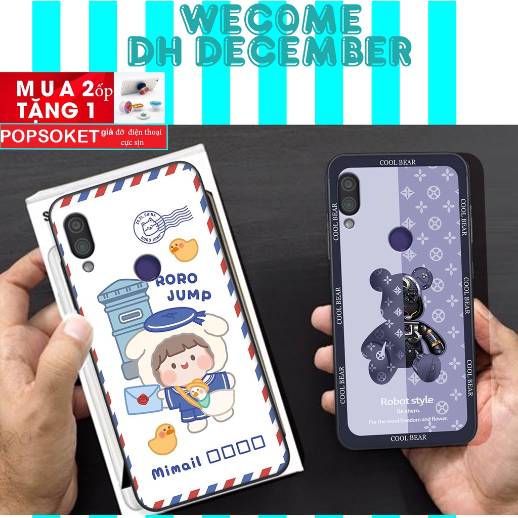 Ốp lưng Xiaomi REDMI 7 / NOTE 7  in hình 3D gấu mới nhất - sang - chảnh - ĐẸP- BỀN