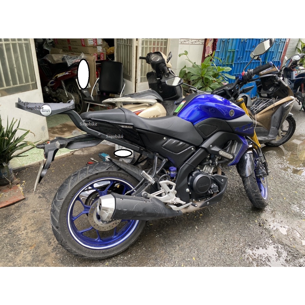 Baga Givi SRV MT15, cảng xe Givi SRV lắp cho xe MT15, hàng Givi chính hãng, bảo hành 2 năm