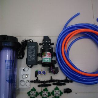 Bộ bơm mini tiger qh 12v phun tưới lan