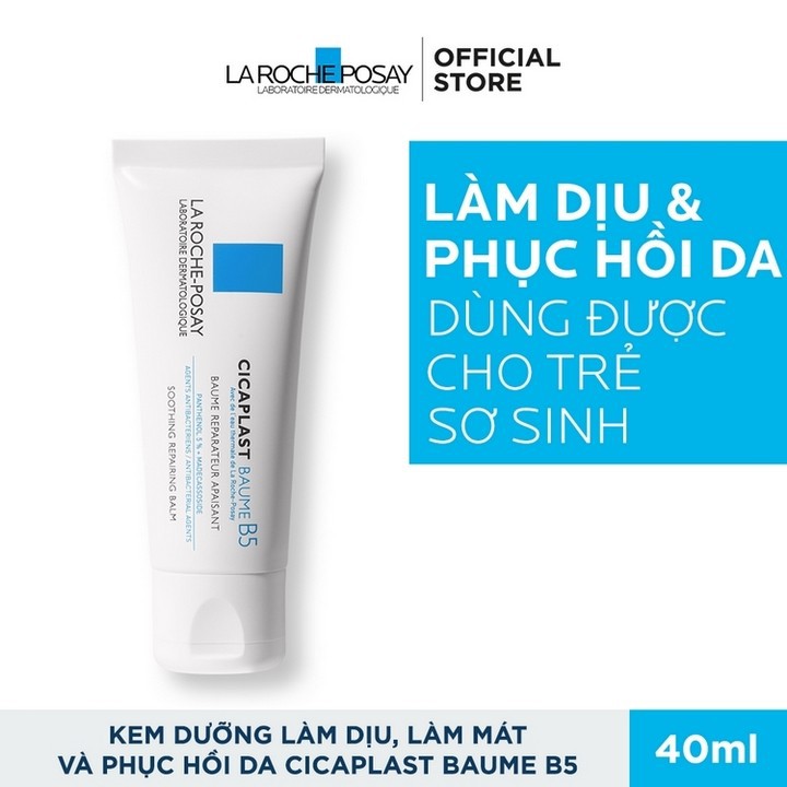 Kem Dưỡng B5 La Roche-Posay Cicaplast Baume B5 - 40ml &amp; 100ml - Làm Dịu Kích Ứng, Phục Hồi Làn Da