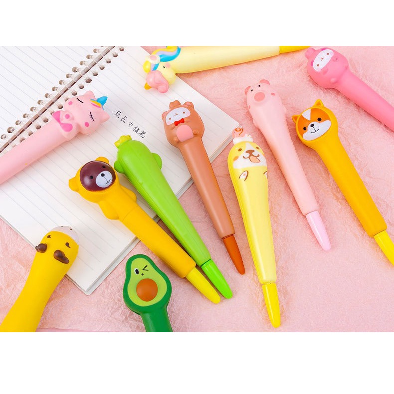Bút nước squishy nhiều hình dễ thương GIÁ SỈ xả stress chọn mẫu