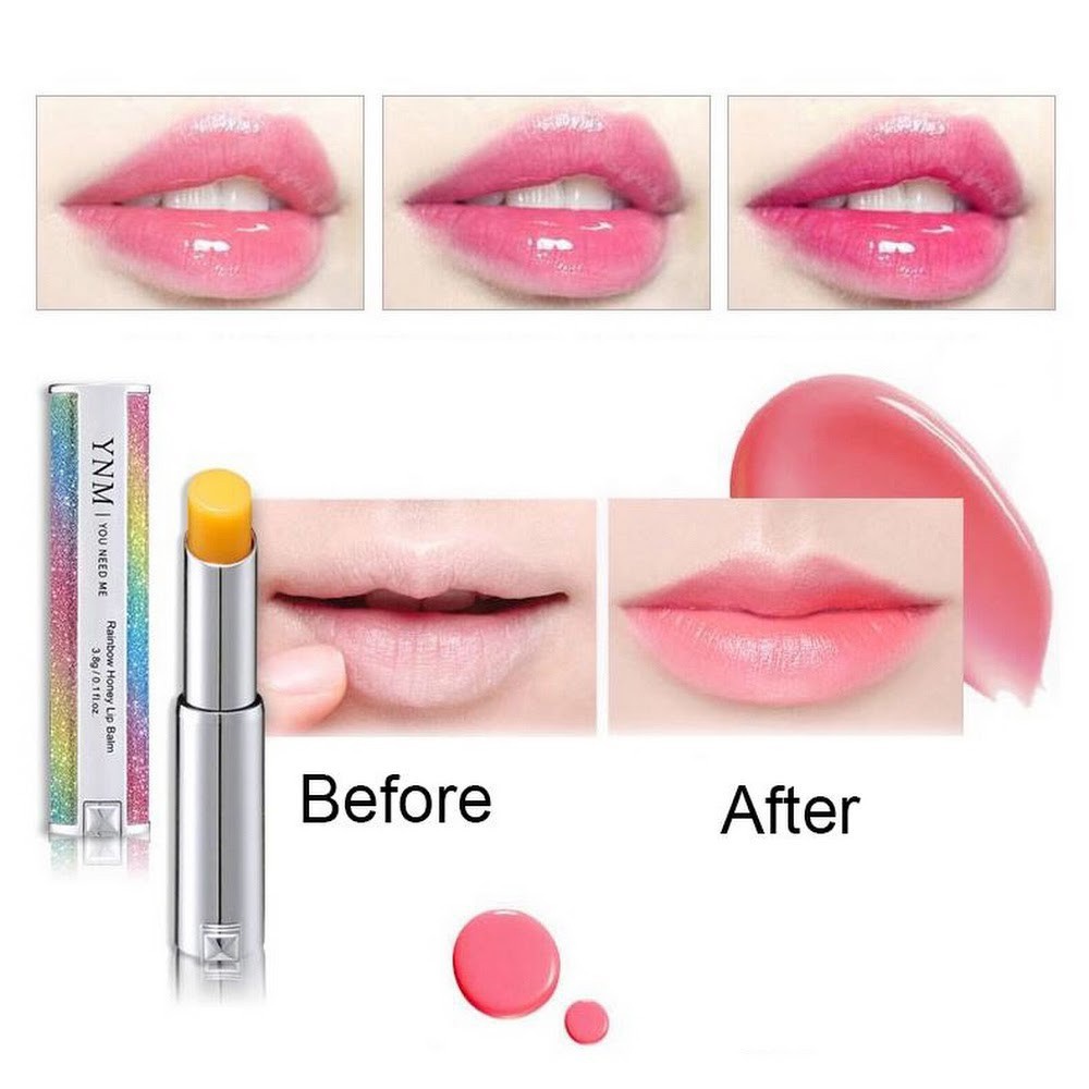 Son Dưỡng Môi Hàn Quốc Đổi Màu YNM Rainbow Honey Lip Balm