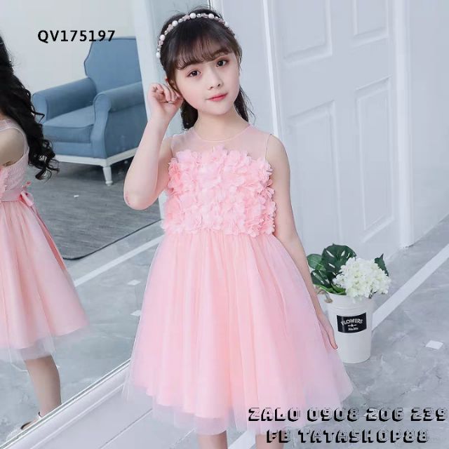 VÁY CÔNG CHÚA CAO CẤP CHO BÉ GÁI