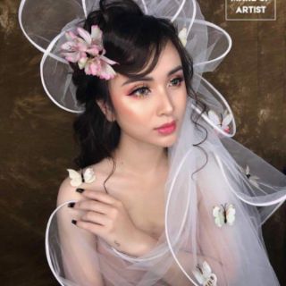 Voan nhún phụ kiện cô dâu
