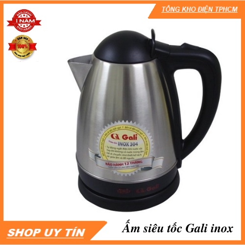 [Mã ELHADEV giảm 4% đơn 300K]  FREE SHIP  Bình đun siêu tốc INOX Gali- Hàng Chính Hãng