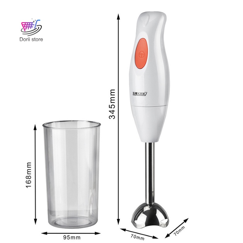 Máy Xay Đa Năng HAEGER, Máy Xay Sinh Tố Cầm Tay Ăn Dặm Cho Bé công suất lớn 300W