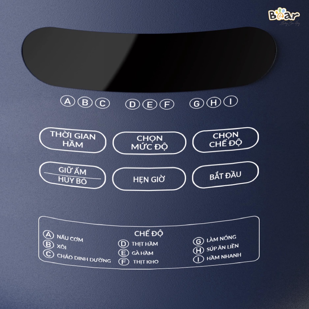 Nồi áp suất điện , nồi cơm, hầm cháo đa năng dung tích 5L Bear YLB-A50M1