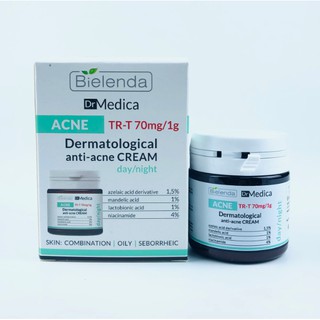 Kem Trị Mụn Bielenda Dr Medica Anti Acne - Ngăn Ngừa Các Loại Mụn Chứng Cá, Làm Mờ Vết Thâm, 50ML