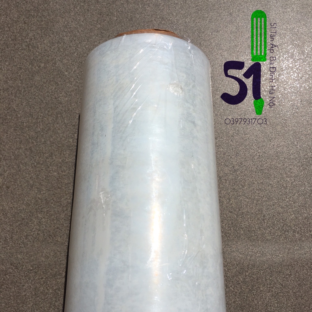 Màng PE bảo vệ hàng hóa 2.2kg x 50cm | Cuộn màng bọc hàng | Màng co, màng chít