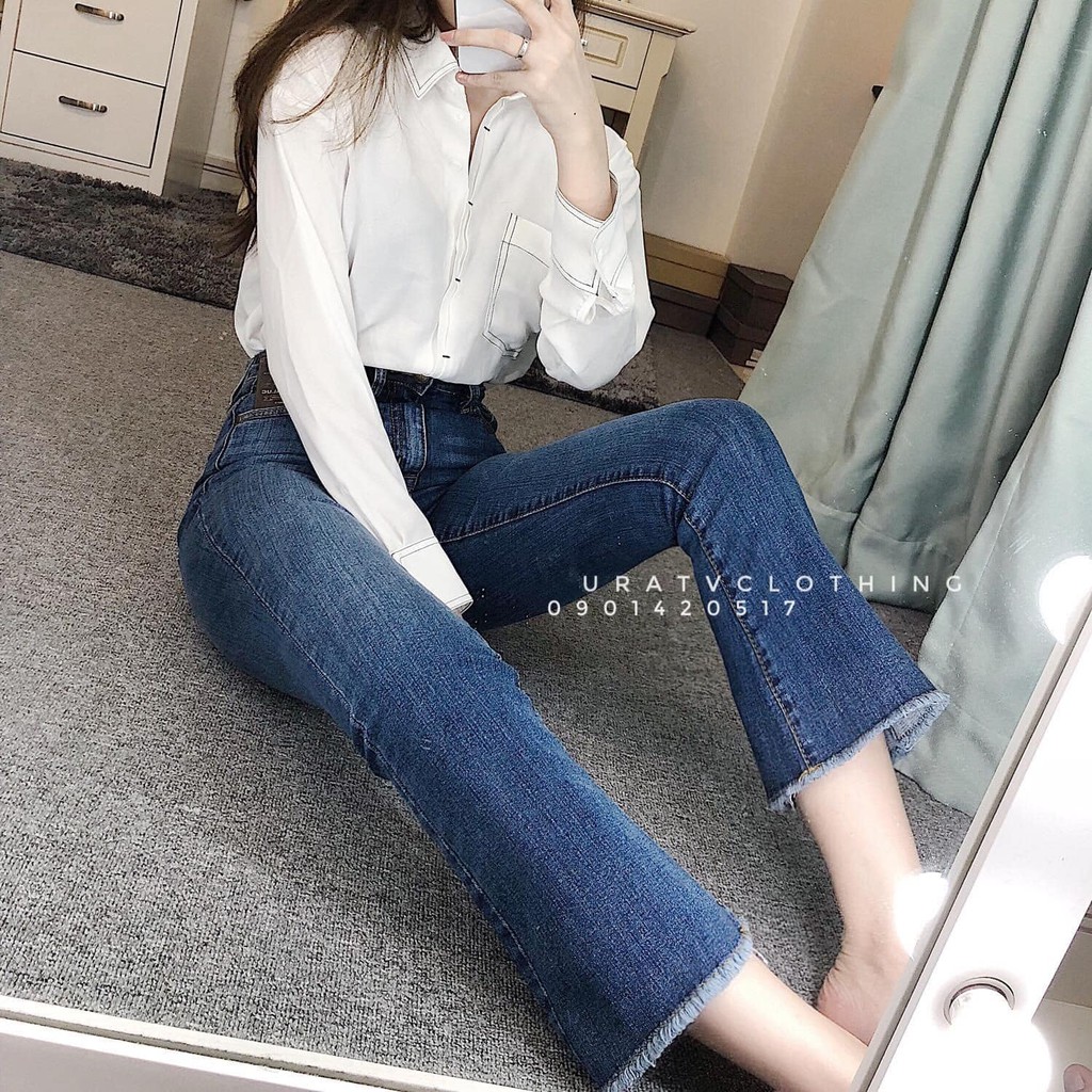 [CÓ SẴN- ẢNH CHÍNH CHỦ] Quần loe 9t tua lai MANG0