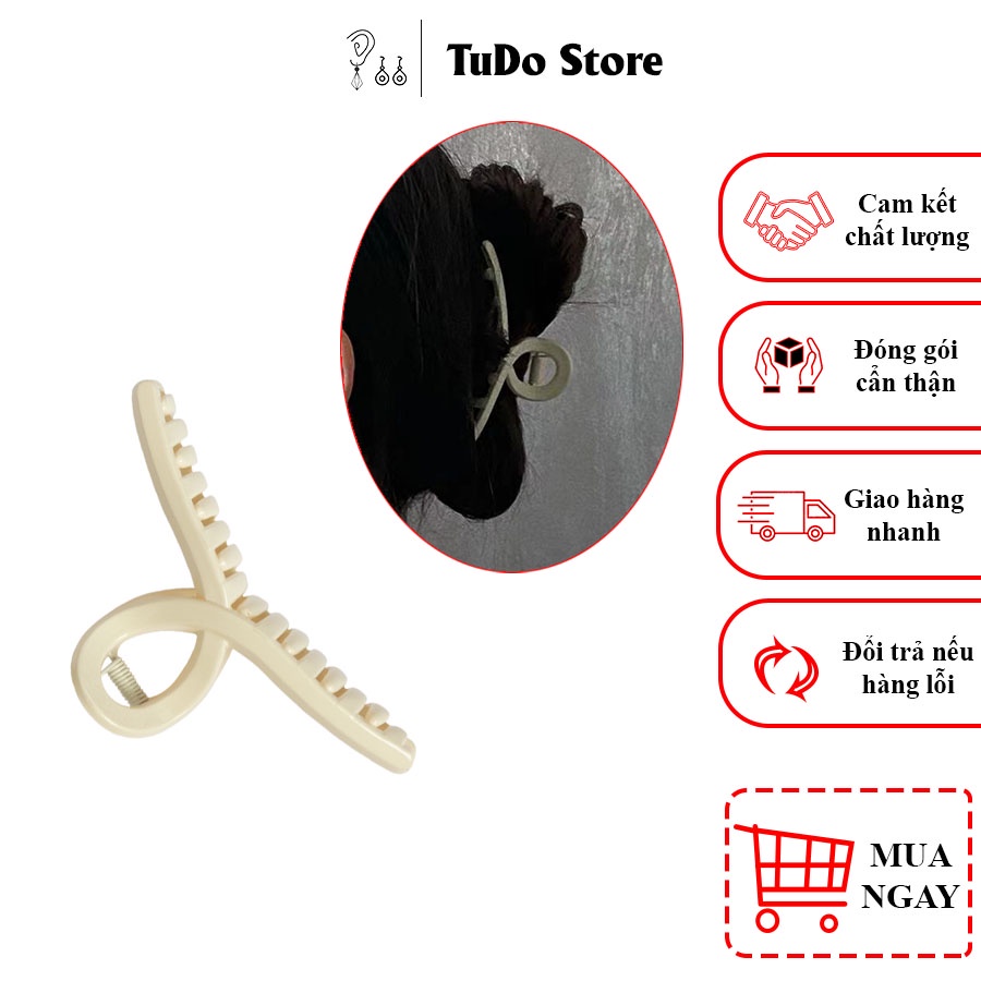 Kẹp tóc càng cua đơn giản thanh lịch phong cách hàn quốc dành cho nữ KT1