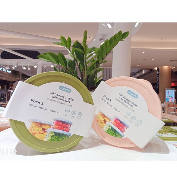 [6size] Hộp Đựng Thức Ăn, Hộp Bảo Quản Thực Phẩm An Toàn Nhựa Loại Tròn Inochi | BigBuy360 - bigbuy360.vn