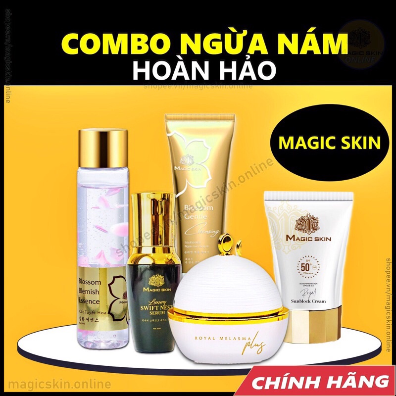 Bộ mỹ phẩm Magic Skin NGỪA NÁM HOÀN HẢO chính hãng - Kem ngừa nám tàn nhang của MAGICSKIN