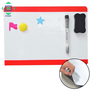 Bảng vẽ nam châm khổ A4 21x30cm viết thông điệp dán cửa tủ lạnh