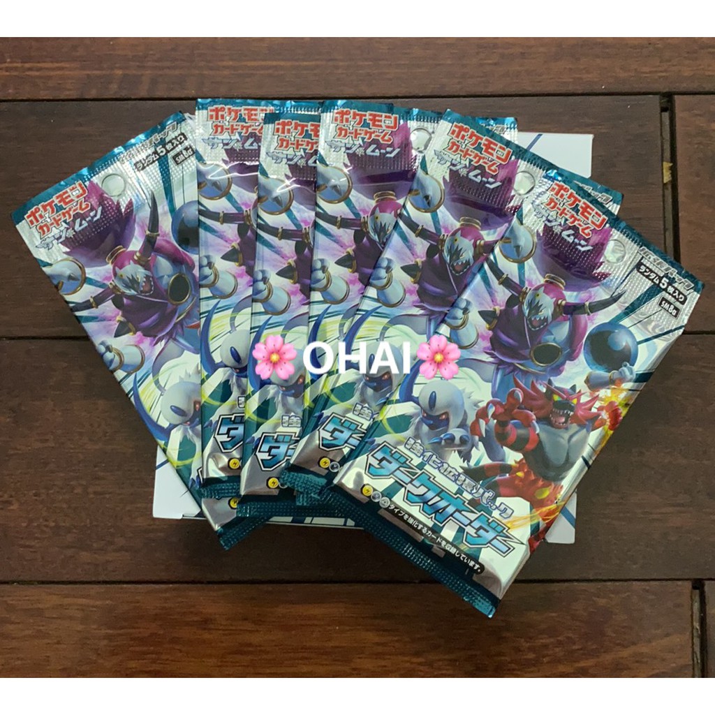 Combo 6 pack thẻ Bài Pokémon TCG Tiếng Nhật [SM8a] Dark Order Tiếng Nhật Chính Hãng