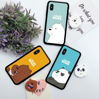 Ốp lưng iphone bare & bear , iphone 5 5s se 6 6s 6plus 7 8 7plus 8plus x xr xsmax