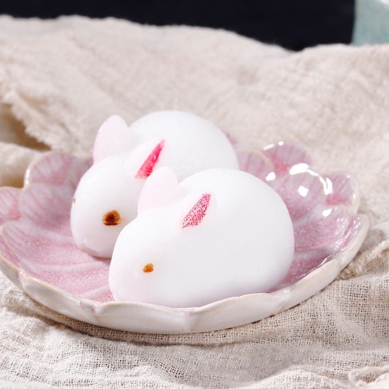 Khuôn silicon làm bánh pudding,làm thạch,đậu hũ hình thỏ