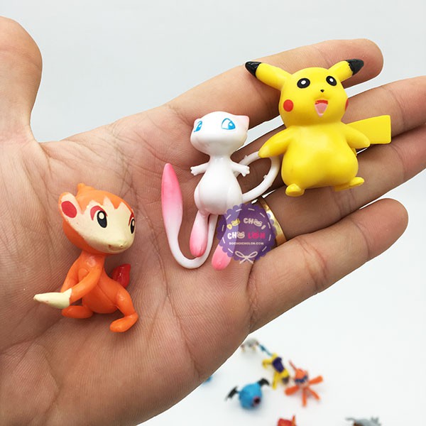 Vỉ đồ chơi mô hình Pokemon bằng nhựa 24 con ( 5cm ) được thiết kế với màu sắc tươi sáng, nhỏ nhắn, chân thật