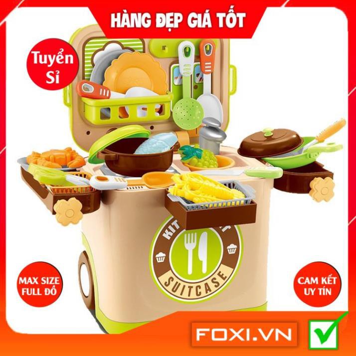 Vali Kéo 6 Chủ Đề Nấu Ăn-BBQ-Bác Sỹ-Trang Điểm-Bán Kem-Kỹ Sư-Có Đèn Và Nhạc Như Thật-Hàng Loại 1