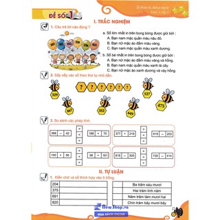 Bộ Đề Kiểm Tra Toán - Lớp 3 (Tập 1-2)