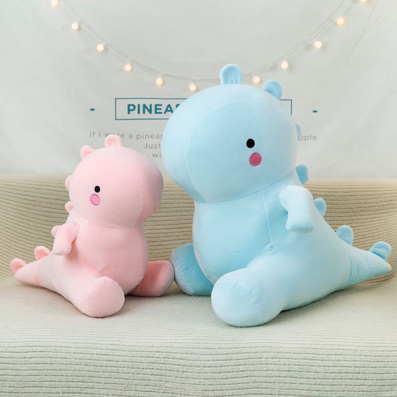 Gấu Bông Khủng Long Giá Rẻ Nhất - Khủng Long Nhồi Bông Béo Mập 45cm Mềm Mịn Cute - Bông Gòn 100% Cao Cấp An Toàn Cho Bé