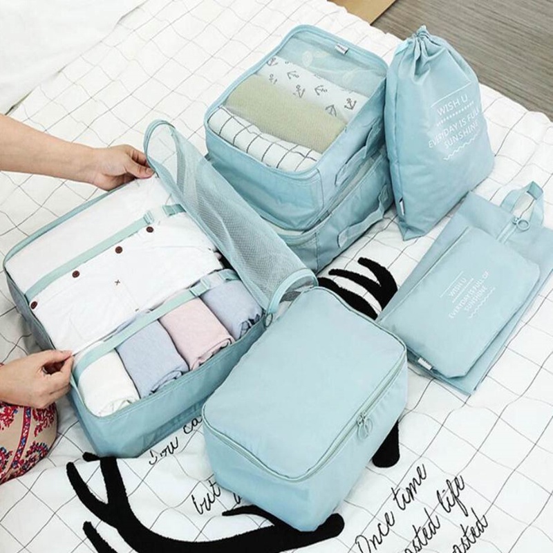 Set 7 Túi Đựng Đồ Du Lịch Chống Thấm Nước Tiện Dụng