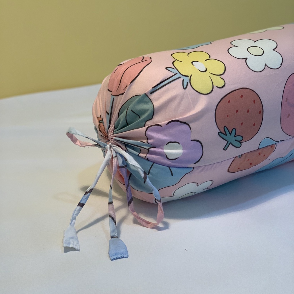 Vỏ gối ôm cotton 3D kích thước 35x100cm