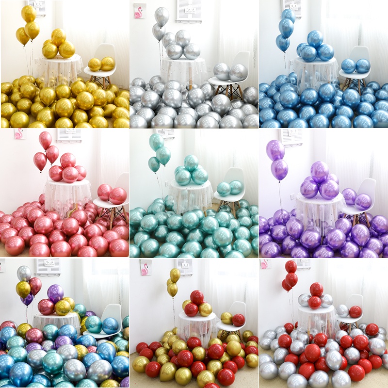 Set 10 Bong Bóng 12 Inch Trang Trí Tiệc Sinh Nhật