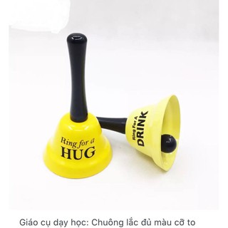 Chuông lắc cầm tay đồ dùng giáo cụ dạy học trong học tập và các hoạt động trò chơi cho giáo viên với nhiều màu