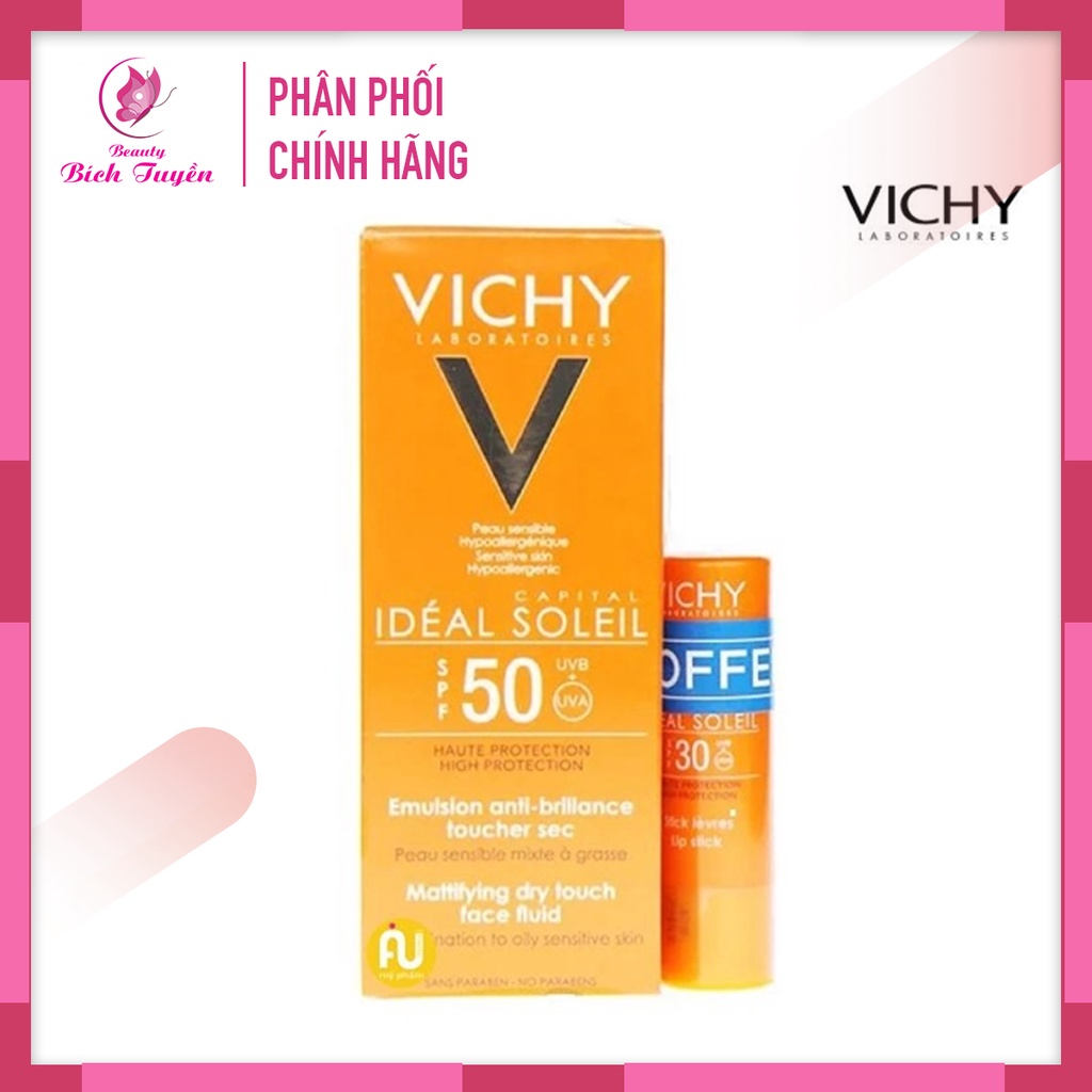 Kem Chống Nắng VICHY IDEAL SOLEIL Emulsion anti - brillance toucher sec