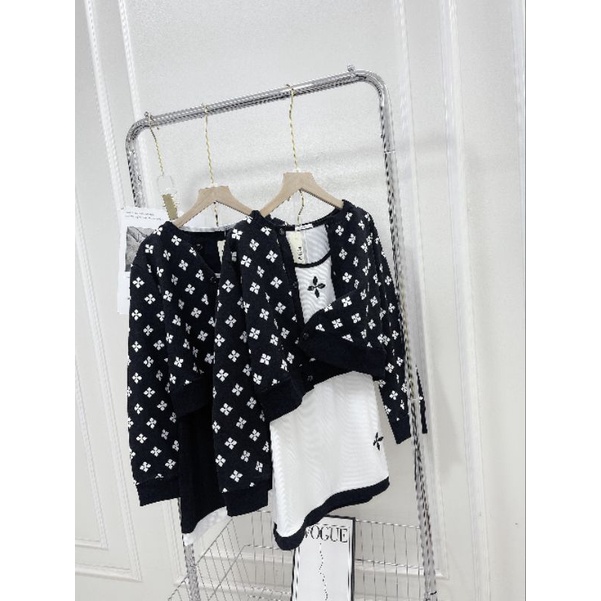 SET VÁY LEN 3 MÓN ÁO BA LỖ ÁO KHOÁC DA CÁ SIÊU ĐẸP