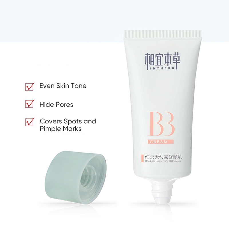 INOHERB Kem BB Làm Sáng Da  Rhodiola Brightening BB Cream 50g
